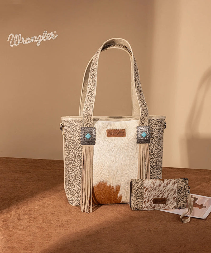 Cowhide Fringe Purse