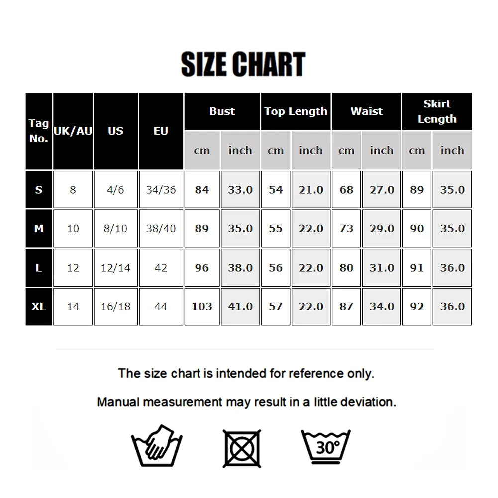 Women 2 Piece Outfit Sets Cap Sleeve Solid Black Crop Top Tshirt Ribbed Knit High Waist Flowy Skirt Size XL