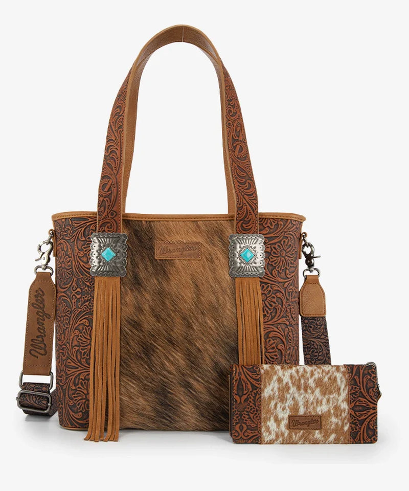Cowhide Fringe Purse