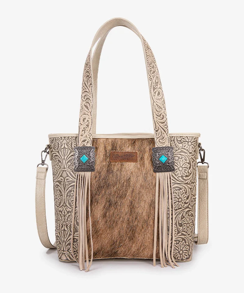 Cowhide Fringe Purse