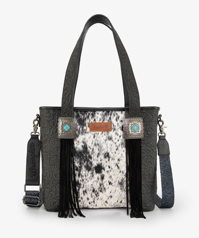 Cowhide Fringe Purse