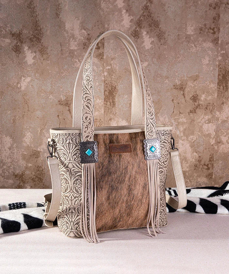 Cowhide Fringe Purse