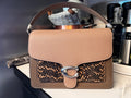 Coach Tabby Shoulder Bag Snakeskin Beige Color 