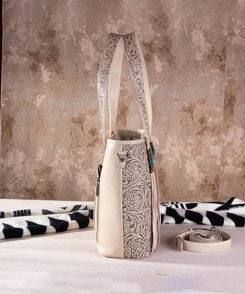 Cowhide Fringe Purse