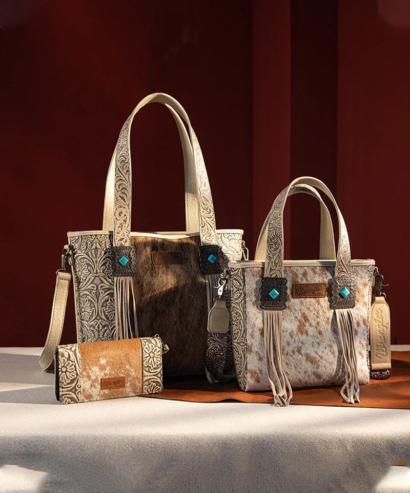 Cowhide Fringe Purse