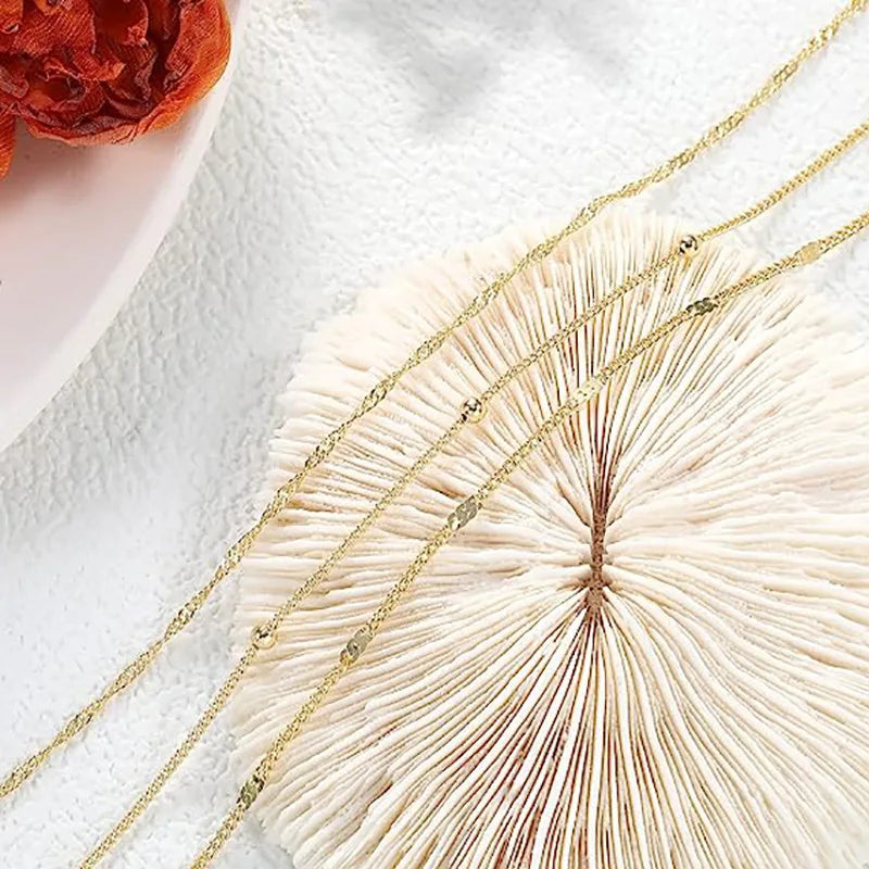 Dainty Bracelet Stack 14K Gold Plated CZ Bracelets Set Jewelry