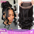 360 Lace Front Wig Human Hair Body Wave Transparent Lace Frontal
