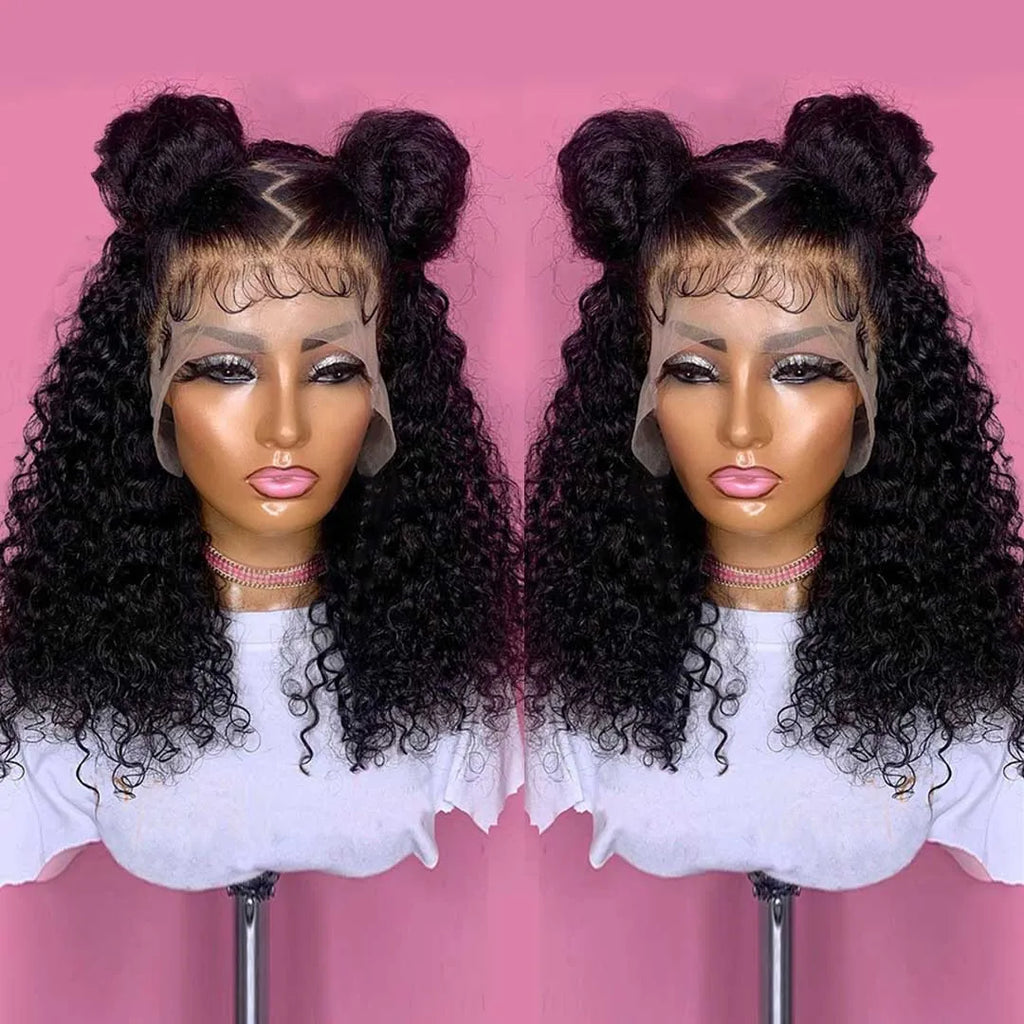 Deep Water Wave Curly Wigs 100% Human Hair Wig