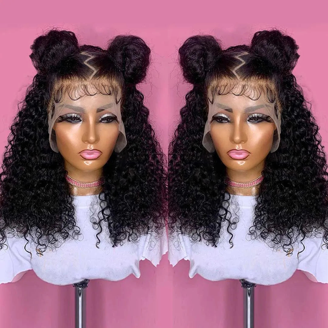 Deep Water Wave Curly Wigs 100% Human Hair Wig