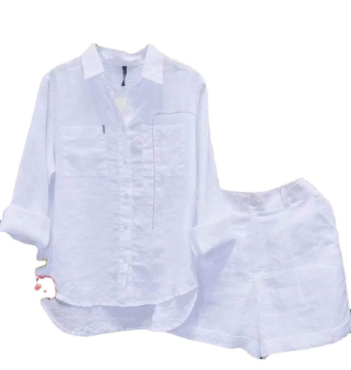 Long Sleeve Shirt and Shorts Set