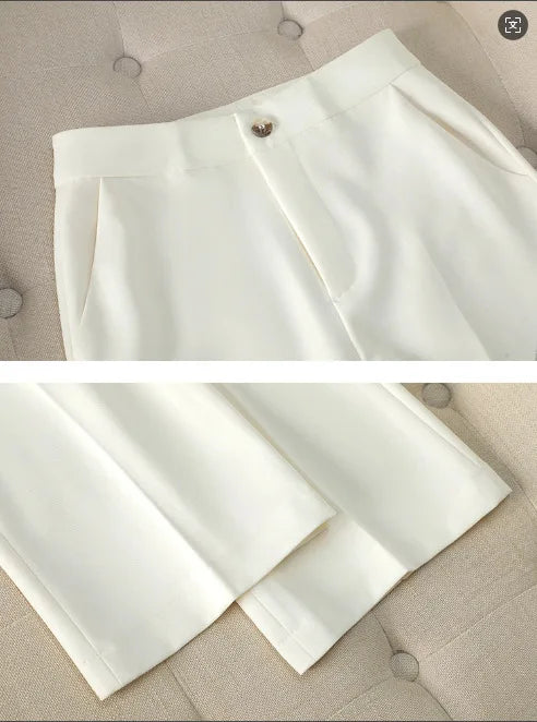 Blazer Jacket and Trouser Pant Suit Two Piece Set