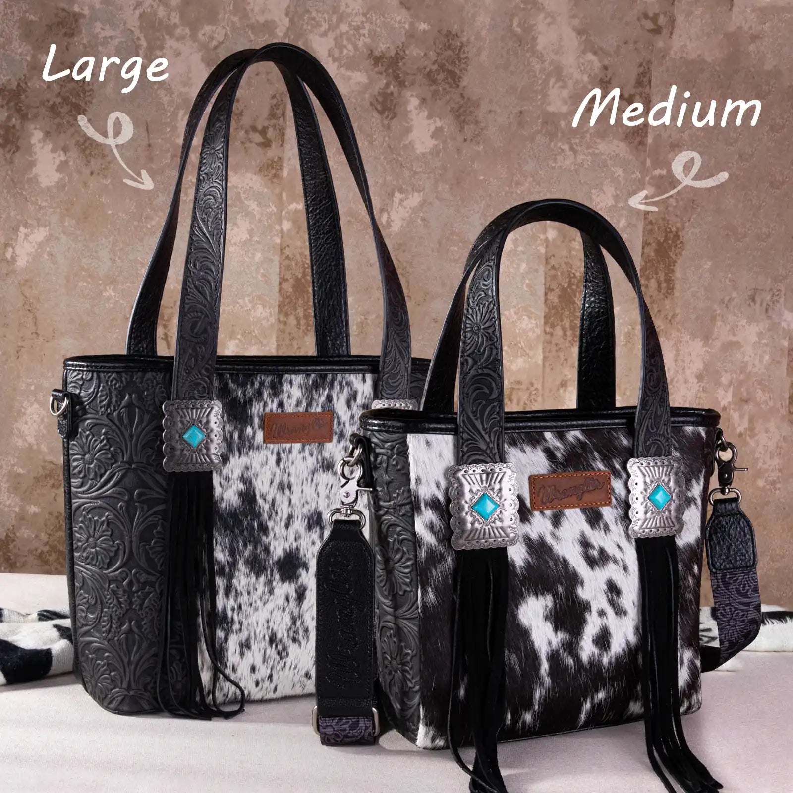 Cowhide Fringe Purse