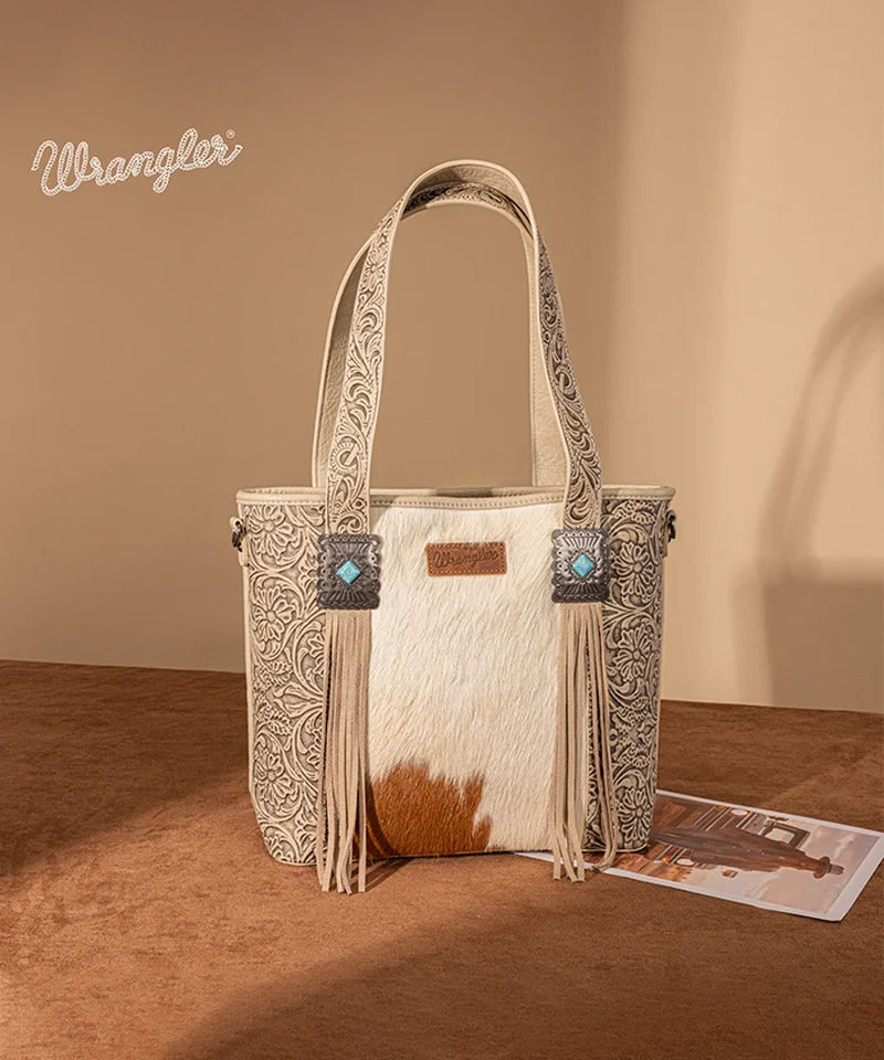 Cowhide Fringe Purse