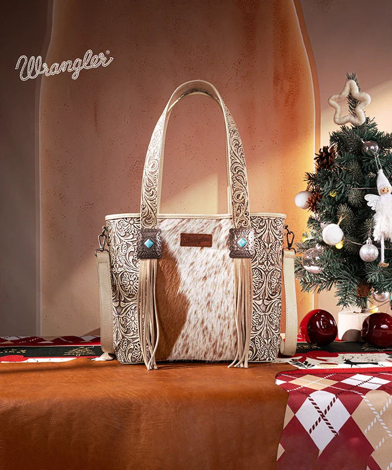 Cowhide Fringe Purse