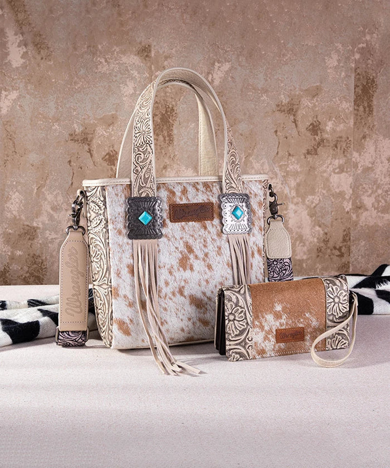 Cowhide Fringe Purse