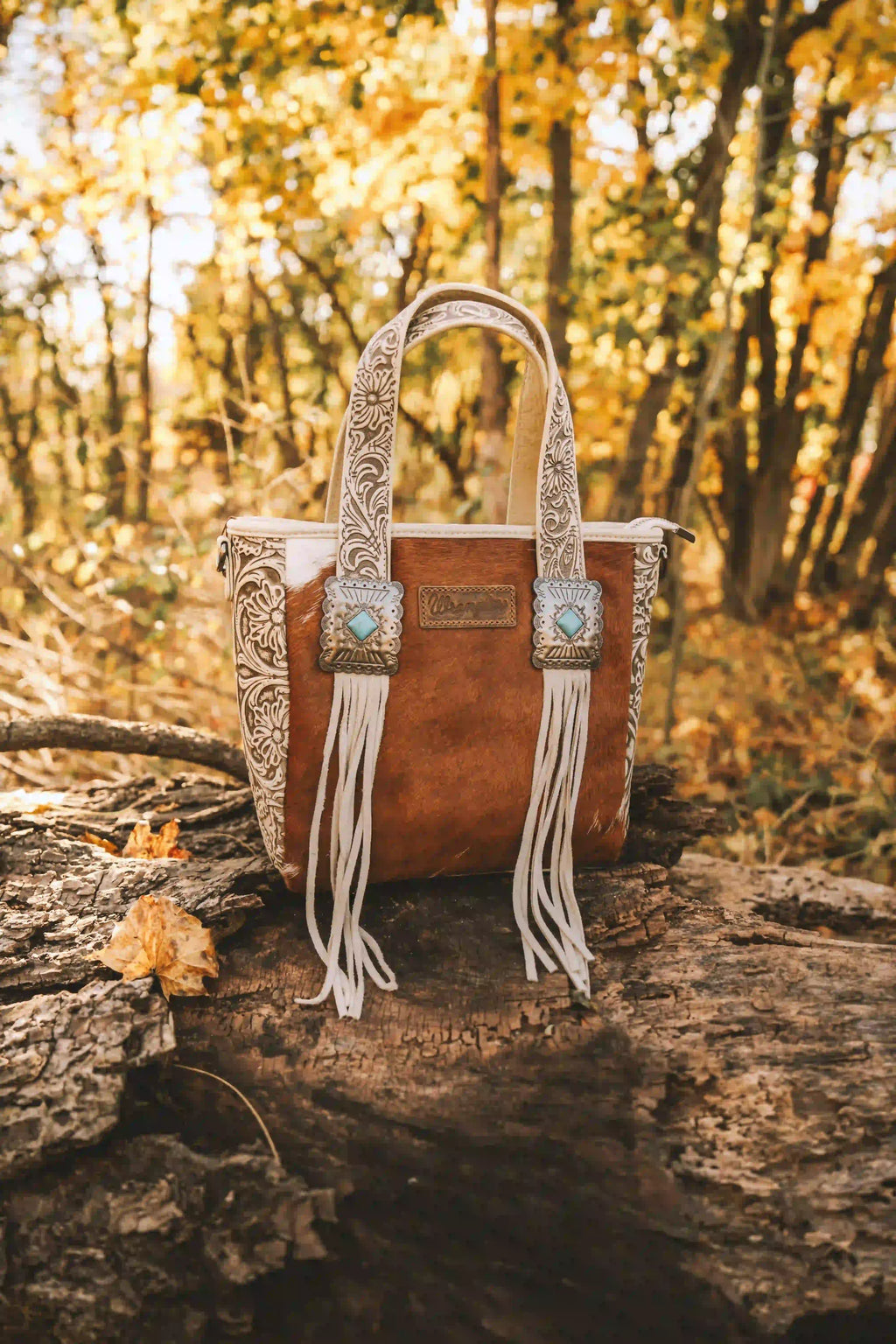 Cowhide Fringe Purse